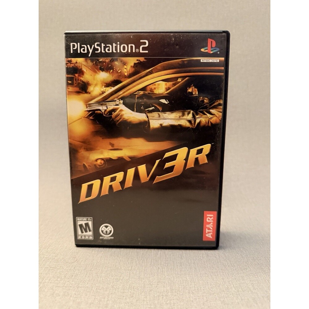 DRIV3R Driver 3 PS2 PlayStation 2 Game Rockstar No Manual